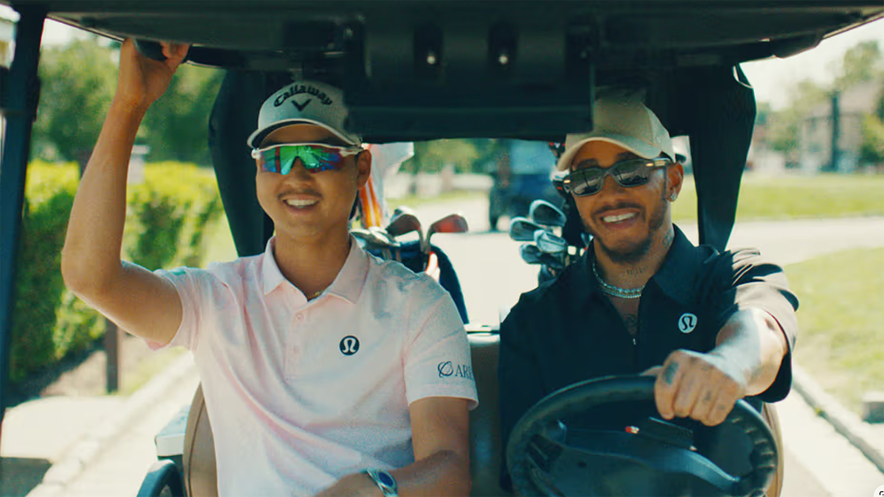 Lewis Hamilton Tries Golf ft. Min Woo Lee