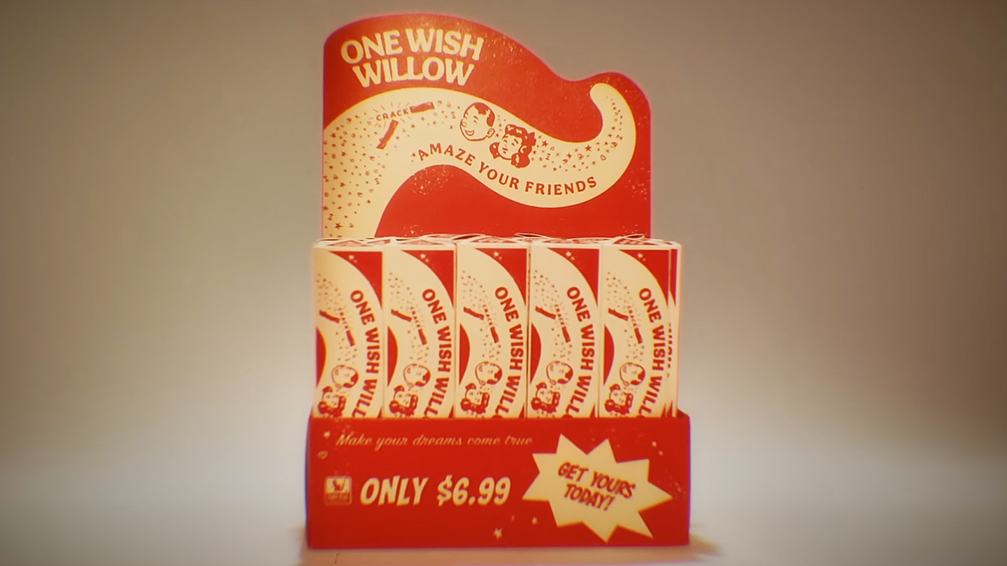 Advert for One Wish Willow