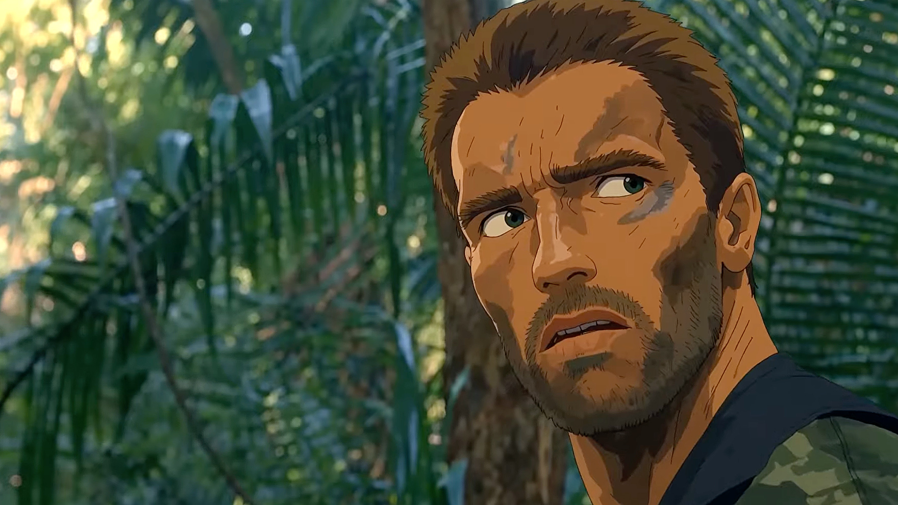 Predator Retold in Synthwave